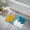 Coral Green, variant on Boho Bathroom Rugs Yellow and White Sun Bath Mat Non Slip Water Absorbent Microfiber Bath Rug Modern Minimalism Aesthetic Machine Washable Floor Mats for Bathtub Sink Shower, 18x26 inch