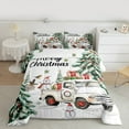 thumbnail image 2 of Castle Fairy 3-Piece Full Size Comforter Set - Snowman Truck Christmas Print, 2 of 8