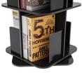 thumbnail image 3 of Dwellnix NEW 360 Rotating Bookshelf 2 Tier Standing Bookcase Small Corner Bookcase USA, 3 of 7