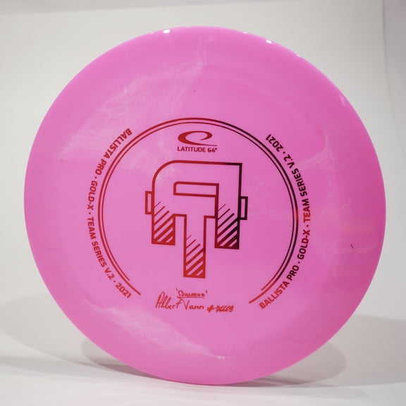Latitude 64 Ballista Pro (Gold-X) Albert Tamm Disc Golf Distance Driver, Pick Color/Weight [Stamp & Exact Color May Vary] Pink 175-176 grams