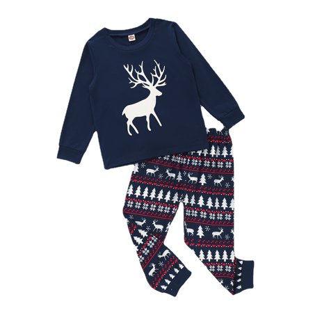 

100% Cotton Boys Christmas Pajamas Long Sleeve Toddler Pjs Kids Sleepwear