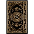thumbnail image 2 of Traditional Rug - Naples Wool Pile -Black-Color:Black,Design:Traditional,Shape:Round,Size:6' X 6', 2 of 2