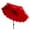 Red, variant on SAFAVIEH Zimmerman 11' Market Crank Round Patio Umbrella, Black