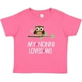 thumbnail image 3 of Inktastic My Nonni Loves Me Grandchild Owl Girls Baby T-Shirt, 3 of 5