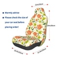 thumbnail image 3 of Daiia Rose Daisy Printed Car Seat Cover - Waterproof & Sweatproof - Universal Fit, Machine Washable, Non-Slip - Seat Protector for Car, Truck, SUV, Van (1 Pack), 3 of 5