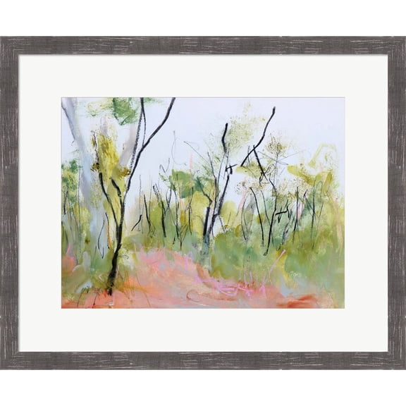 Great Art Now Loop Trail Through Swamp Oak Woodland by Ann Gordon, Framed Wall Art, 22.5W x 18.5H