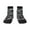 2 Black-1, variant on Horse Silhouette Pattern Quarter Crew Socks,Toe Seamed Ankle Socks,Cotton Cushioned Breathable Athletic Crew Sports Socks