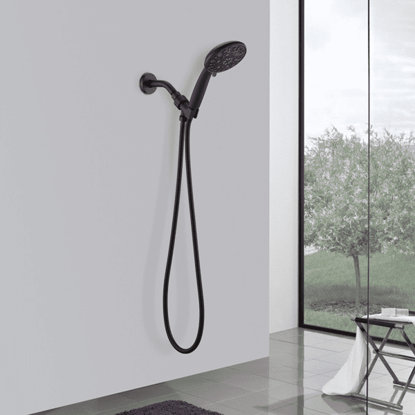 High Pressure Multi‑Function Handheld Shower Faucet, Matte Black