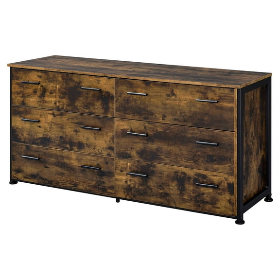 ACME Juvanth Dresser in Rustic Oak and Black