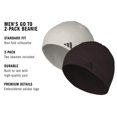 thumbnail image 2 of Paquete de 2 Gorros de Invierno para Hombre adidas con Ajuste Estándar, 2 of 6
