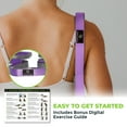 thumbnail image 2 of Gradient Fitness Stretching Strap, Physical Therapy, 12 Multi-Loop 1"Wx8'L, Neoprene Handles, Purple, 2 of 7