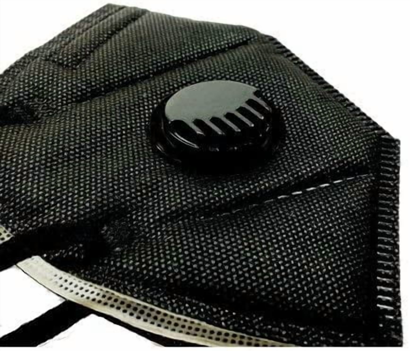 Face mask black disposable with breathing-valve 10 pack | black face masks for men and woman 5 layer | disposable face mask for protection | breathable sport face mask lightweight comfortable on skin
