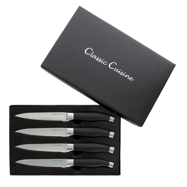 Professional Quality 4 Piece Stainless Steel Steak Knife Set 5 inch