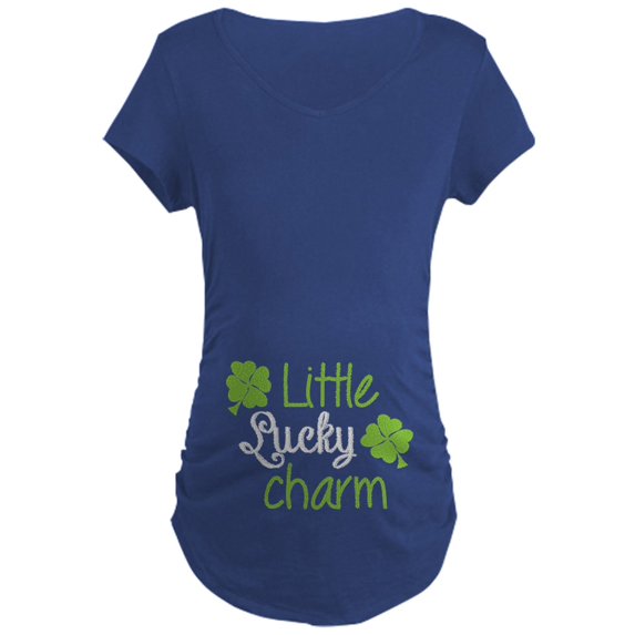 CafePress - Little Lucky Charm Maternity Dark T Shirt - Maternity Dark T-Shirt