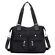 thumbnail image 1 of Bolso de hombro de nylon de gran capacidad | Mochila de viaje con múltiples bolsillos | Lavado vintage repelente al agua | Se adapta a una laptop de 14" | Correa desmontable | 37x27x13cm | Bolso, 1 of 7