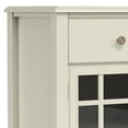 thumbnail image 3 of Simpli Home Connaught 60 inch Wide Solid Wood Traditional Sideboard Buffet in Antique White, 3 of 15