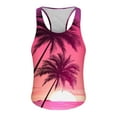 thumbnail image 3 of Gifts for Men! Titcea Tank Tops Men Palm Tree Printed Round Neck Sleeveless Thin Strap Leakage Back Shirts Hawaiian Beach Holiday T Shirts Summer Casual Tank Top, 3 of 4