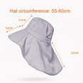 thumbnail image 6 of Women Sun Hat UPF 50+ Wide Brim Sunscreen Visor - Sun Protection Cap with Neck Flap, Sun Shade Hat for Girl Lady, 6 of 8