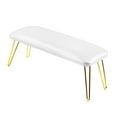 thumbnail image 5 of Gazechimp Manicure Hand Rest Non Slip Nail Hand Rest Stand Arm Rest for Nail Techs Use White and gold, 5 of 8