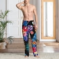 thumbnail image 6 of Lsque Tropical Palm Leaves Print Men's Pajama Pants, Lounge Pant - Comfortable Home Wear,Elastic Waistband, Stylish Design-X-Large, 6 of 9