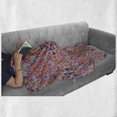 thumbnail image 6 of Purple Mandala Soft Flannel Fleece Throw Blanket, Hippie Style Eastern in Moroccan Vivid Tones Motif, Cozy Plush for Indoor and Outdoor Use, 60" x 80", Multicolor, by Ambesonne, 6 of 6