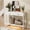 Engineered Wood White, variant on Entryway Table, Console Table with Motion Sensor Light, Sofa Table with 2 Drawers and Storage Shelf, Entryway Cabinet and Sideboard Cabinet for Hallway, Foyer, Living Room, White