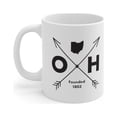 thumbnail image 2 of Ohio Coffee Mug State of Ohio Vintage Design Tea Hot Chocolate Ohio Gift Ceramic Mug 11oz, 2 of 7