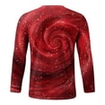 thumbnail image 4 of Long Sleeve Casual Lightweight Pullover Shirts, Men Trendy Round Neck Fall Tee Novelty 3D Graphic Print Vintage Raglan T-Shirt Gym, 4 of 5