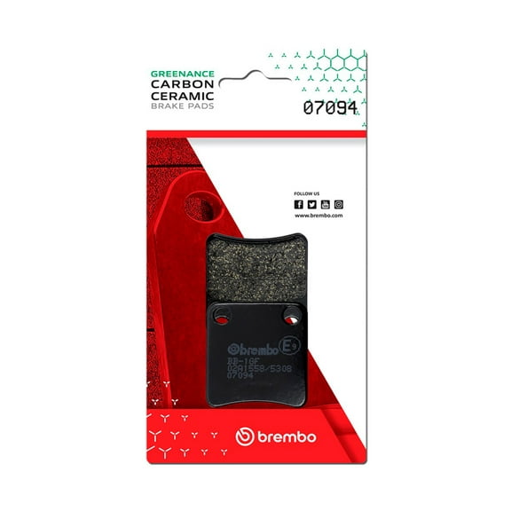 Brembo OE Carbon Ceramic Brake Pad for Honda Dn-01, Honda Fjs, Silverwing, X-Adv & Piaggio X10