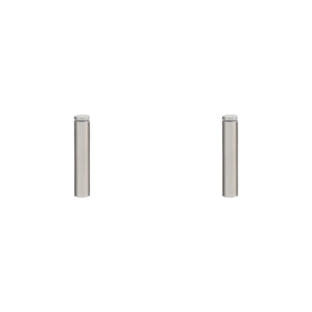 Scienceny Tornillo publicitario Acero inoxidable Alto brillo Diseño aerodinámico Fácil instalación Espejo de vidrio Tuerca de clavo Perno 25x200 mm 25x200mm 2piezas Scienceny CBP351499