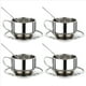 thumbnail image 1 of Juego de Tazas de Café con Aislamiento - Tazas de Café Espresso de Doble Pared de Acero Inoxidable de Té de Capuchino con Leche con Platillo Y Cuchara 125 Ml (Juego de 4), 1 of 5