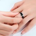thumbnail image 3 of ziyahi Smart Temperature Stainless Steel Ring Couple Lover Color Change Mood Unisex Ring Hand Jewelry, 3 of 9