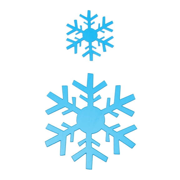 ELAYARD Snowflake Wall Stickers, 15-Piece Decorative PVC Set for Home, Holiday, Winter, and Seasonal Wall Decor