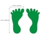 thumbnail image 2 of 9 Pairs Feet Shape Stickers Colorful Footprint Sticker Footprint Decals, 2 of 3