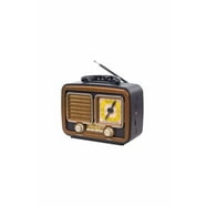 ClearClick Retro AM/FM Radio with Bluetooth - Classic Wooden Vintage ...