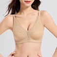 thumbnail image 2 of Gkeoshab Women's Bras Women's No Gap Seamless Bra Control Minimizer Underwire Bra Beige L, 2 of 7