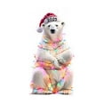 thumbnail image 2 of Acrylic 2D Christmas Tree Ornaments – Round Festive Holiday Decor with Attached Ribbon, 1 Piece, 2 of 2