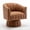 Brown, variant on SEYNAR Mid Century Swivel PU Leather Accent Sofa，Upholstered Cuddle Barrel Arm Chairs for Living Room(Brown)