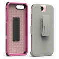 thumbnail image 4 of Case with Clip for iPhone 8 Plus, PureGear [Light Pink] Dualtek Extreme Rugged Cover + Belt Hip Holster with Stand [and BONUS Tempered Glass Screen Protector] for Apple iPhone 7 Plus, iPhone 8 Plus, 4 of 10