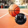 thumbnail image 3 of 2 PC Single Mesh Ball Bag with Zipper Pocket for Carrying Basketball Volleyball Soccer Football - Drawstring Football Storage Bag Backpack., 3 of 7