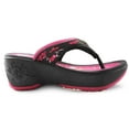 thumbnail image 4 of GP Wedge Platform Flip Flop Sandals for Women: 9079 Black Fuchsia, EU39 (US Size 7.5 - 8), 4 of 8