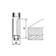 thumbnail image 4 of Fresa de enrutador de borde plano de doble flauta de 1/4" x 3/8" para cocina, 4 of 4