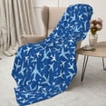 thumbnail image 3 of Disketp Airplanes in the Sky Cozy Flannel Fleece Throw Blanket: Has a velvety texture for All Seasons - Perfect for Women, Men, & Kids", 3 of 6
