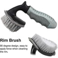 thumbnail image 3 of Car Wheel Detail Brush Wheel Cleaner Brush Kit Car Care Brush Tire Rim Brush Cleaner Bristles Car Washing Brush Multipurpose use for Tire, Motorcyc, 3 of 4