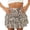 Coffee, variant on GPOECD Fashion Pleated Skirts for Women Ruffle Printed Mini Floral Boho Lace Trim Lightweight Skirts for Women Pink,M