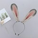 thumbnail image 4 of Diadema con orejas de conejo de peluche, aro para el pelo con orejas de para disfraces, festivales y Gris Zulema sombreros de cosplay, 4 of 7