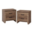 thumbnail image 3 of WAMPAT Set of 2 Farmhouse Nightstand with 4 Drawers for Bedroom, Wooden Side Table for Living Room, Closet, Office, Rustic Brown, 3 of 7