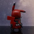 thumbnail image 5 of 12cm Kawaii Pikachu Cos Deadpool personajes de Anime versión q de animación de dibujos animados figura de juego de marea decoración de coche de escritorio pokemon, 5 of 5