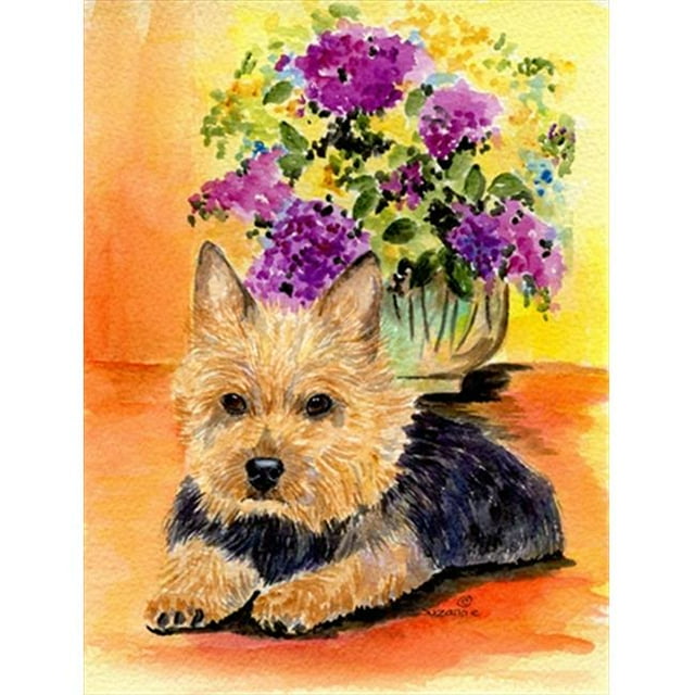 Drapeau Norwich Terrier - Taille du Jardin&44; 11 x 15 Po.