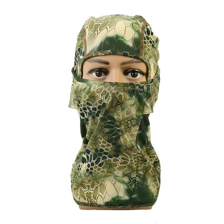Abastado 1Pc Serpentine Camouflage Hood Balaclava Outdoor Activity Military Full Face Mask #1